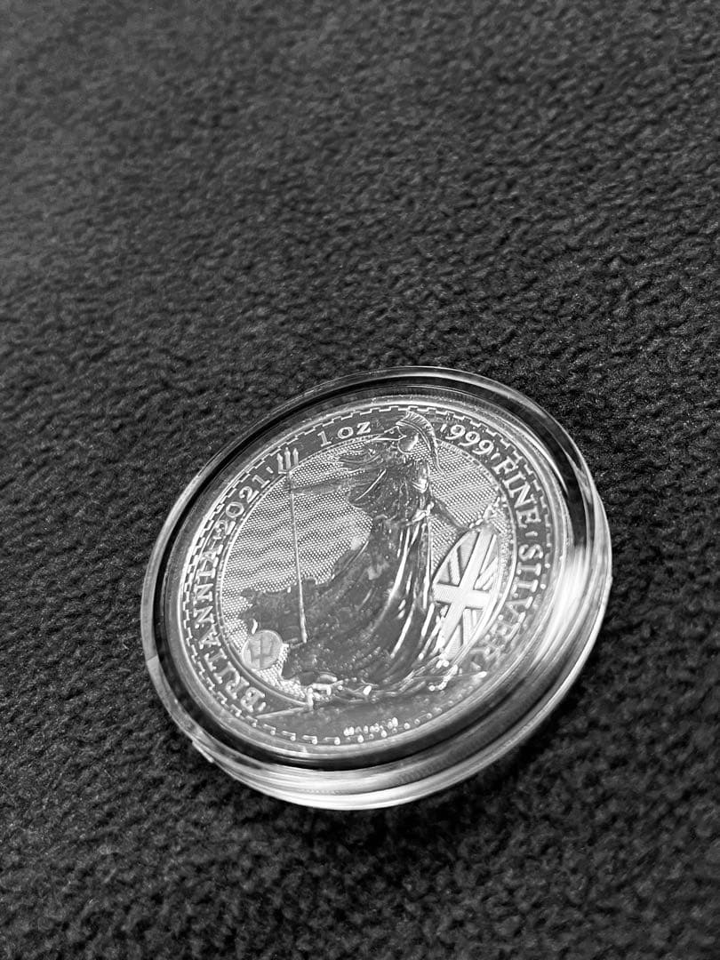 ブリタニア銀貨　1オンス(1oz) 2021年 クリアケース入り　新品