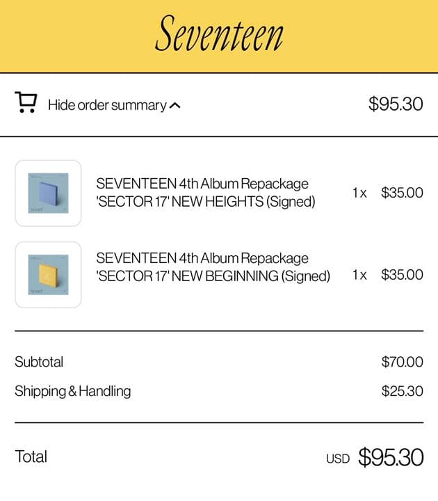 SEVENTEEN セブチ リパケ sector17 ウジ サイン