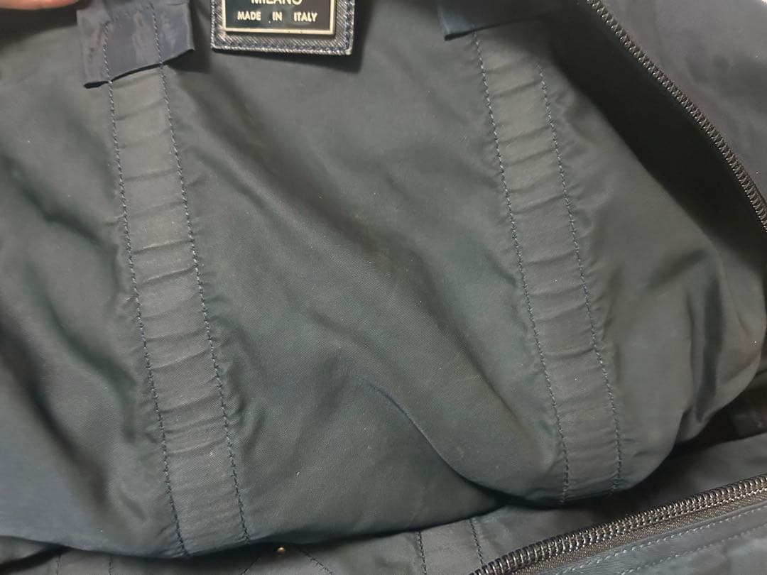 PRADA ネイビー ボストンバッグ