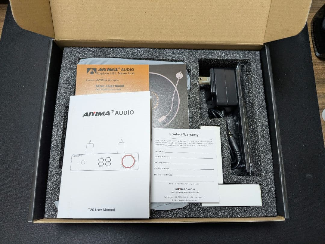 AIYIMA T20 & A20セット（おまけXLRケーブル2本）