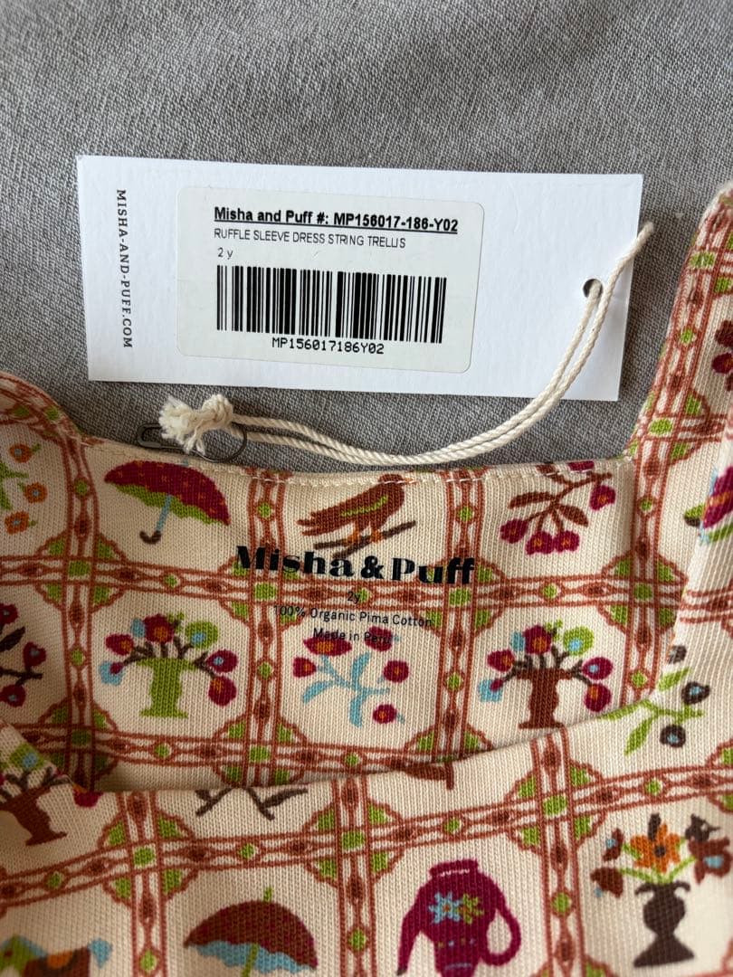 Misha & Puff ラッフルスリーブドレス 2Y