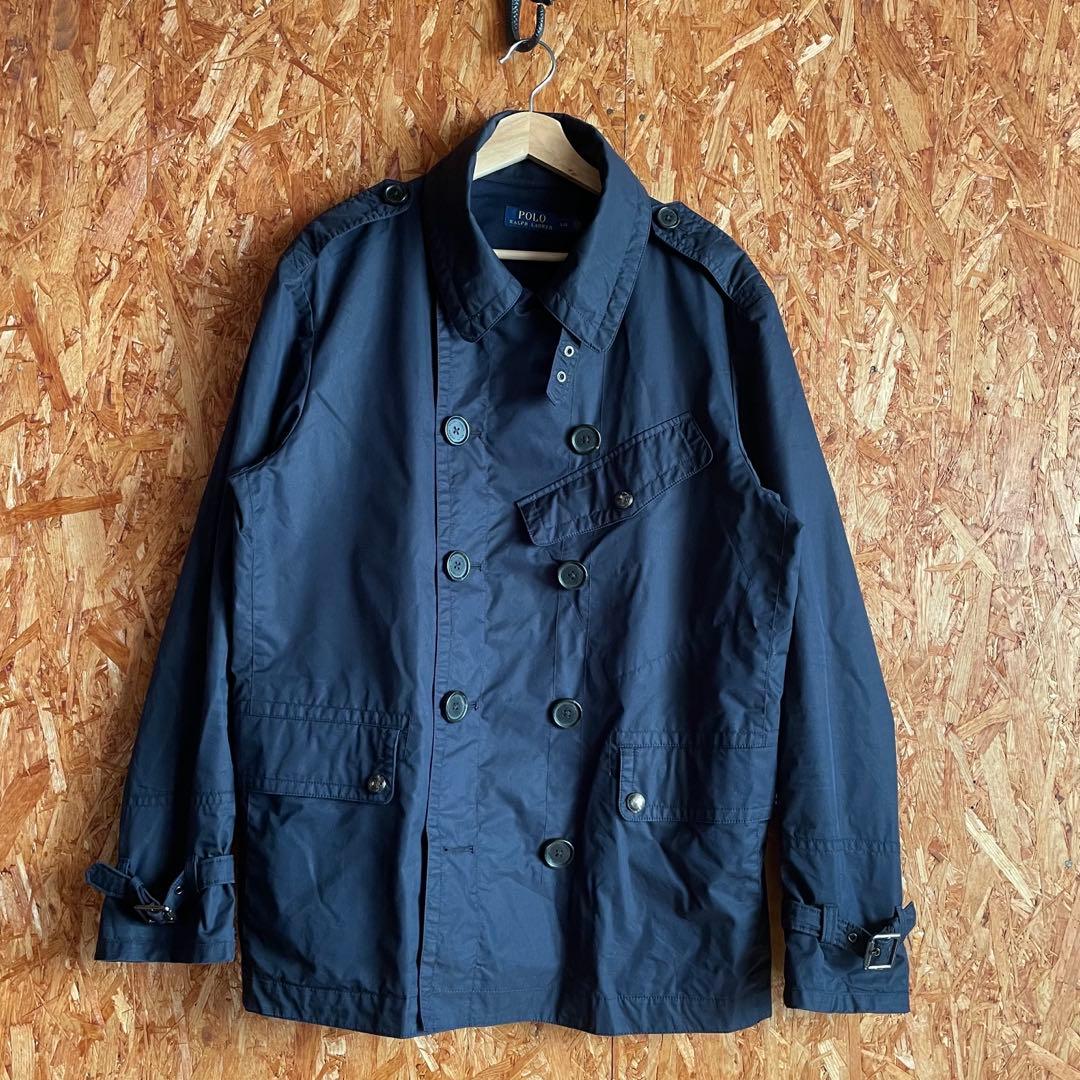 Polo Ralph Lauren Pコート ミリタリーコート ベルト ネイビー