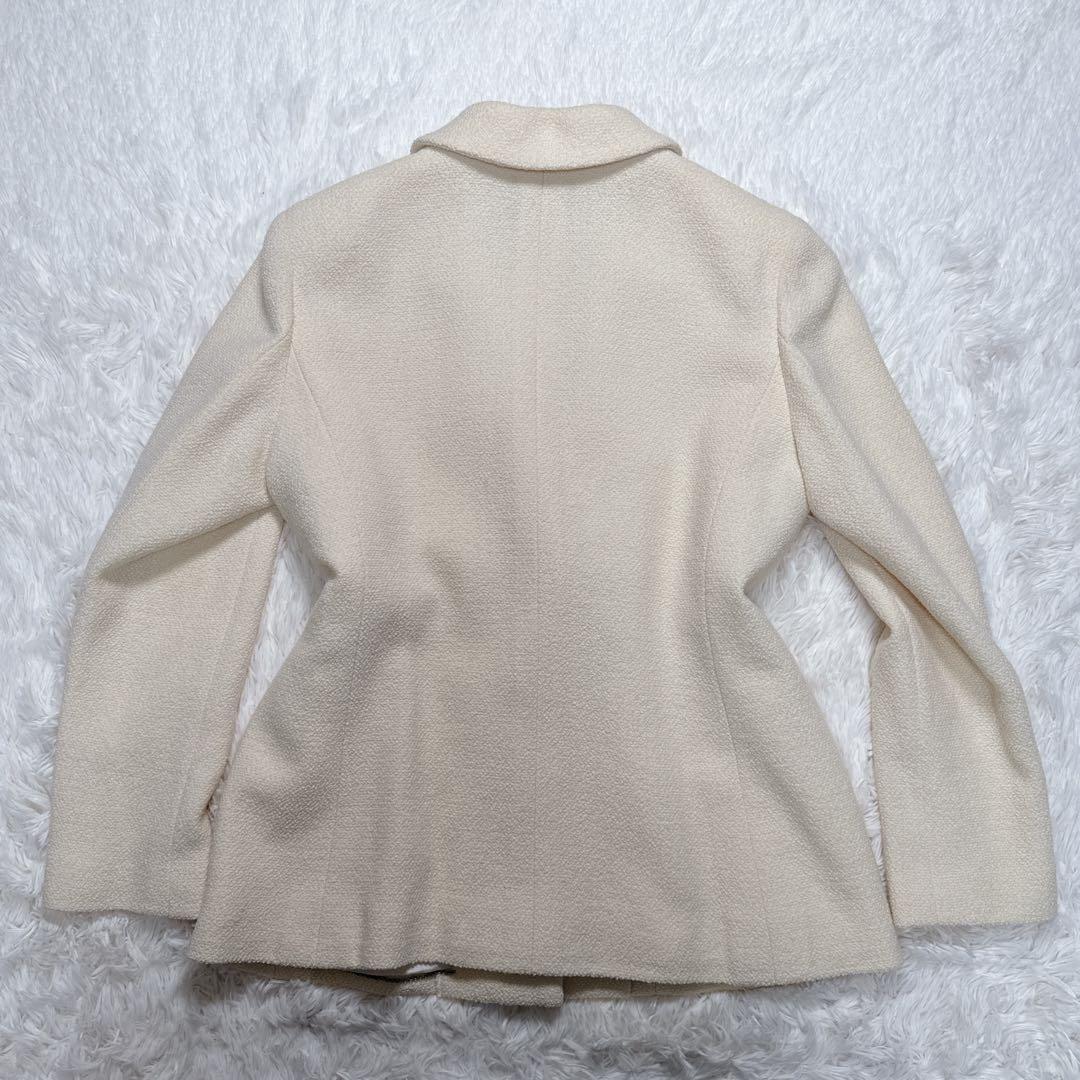 ご購入者様優先 CHANEL ツイード ジャケット アイボリー 44 P05A