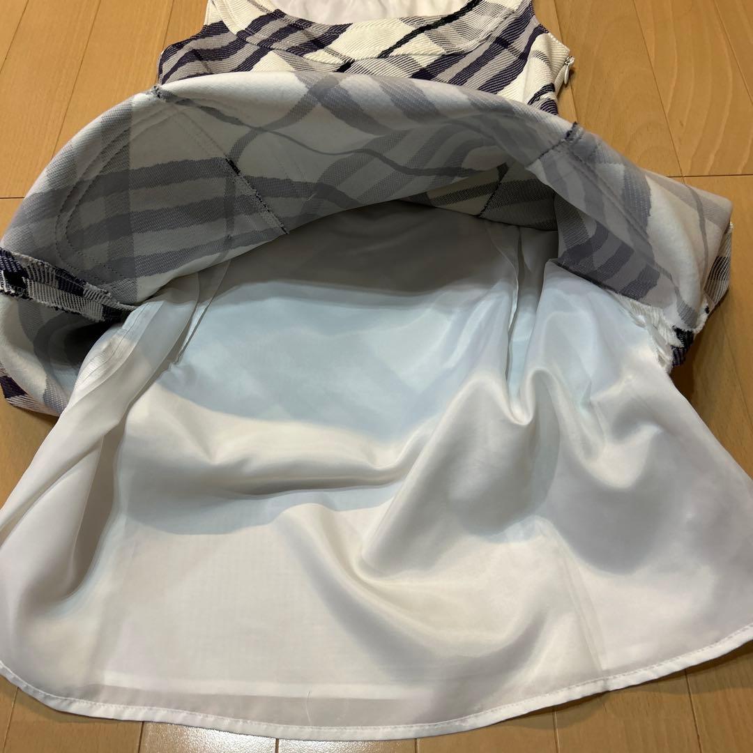 Burberry Londonノースリーブ チェック柄 ワンピース