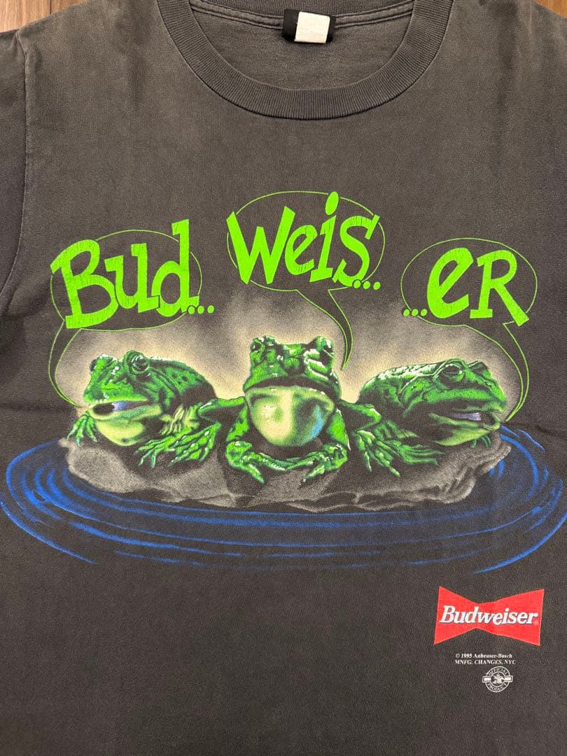 BUDWEISER 90s グッドフェードvintage Tシャツ L ブラック