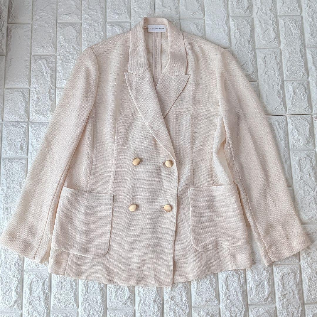 新品　La boutique BonBon メッシュメタルボタンライトジャケット