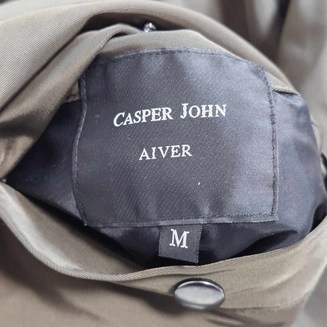 CASPER JOHN AIVER リバーシブル MA-1 オリーブ コラージュ