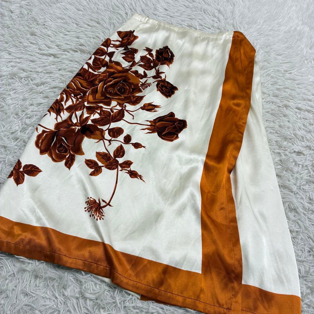 【美品】DRIES VAN NOTEN 花柄 薔薇 バラ ロング スカート 38