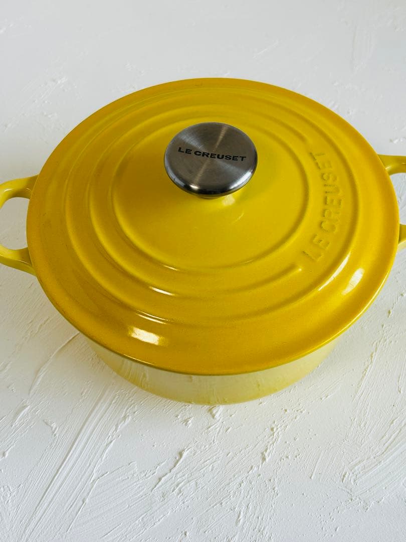 LE CREUSET ココットロンド 20cm イエロー 琺瑯鍋
