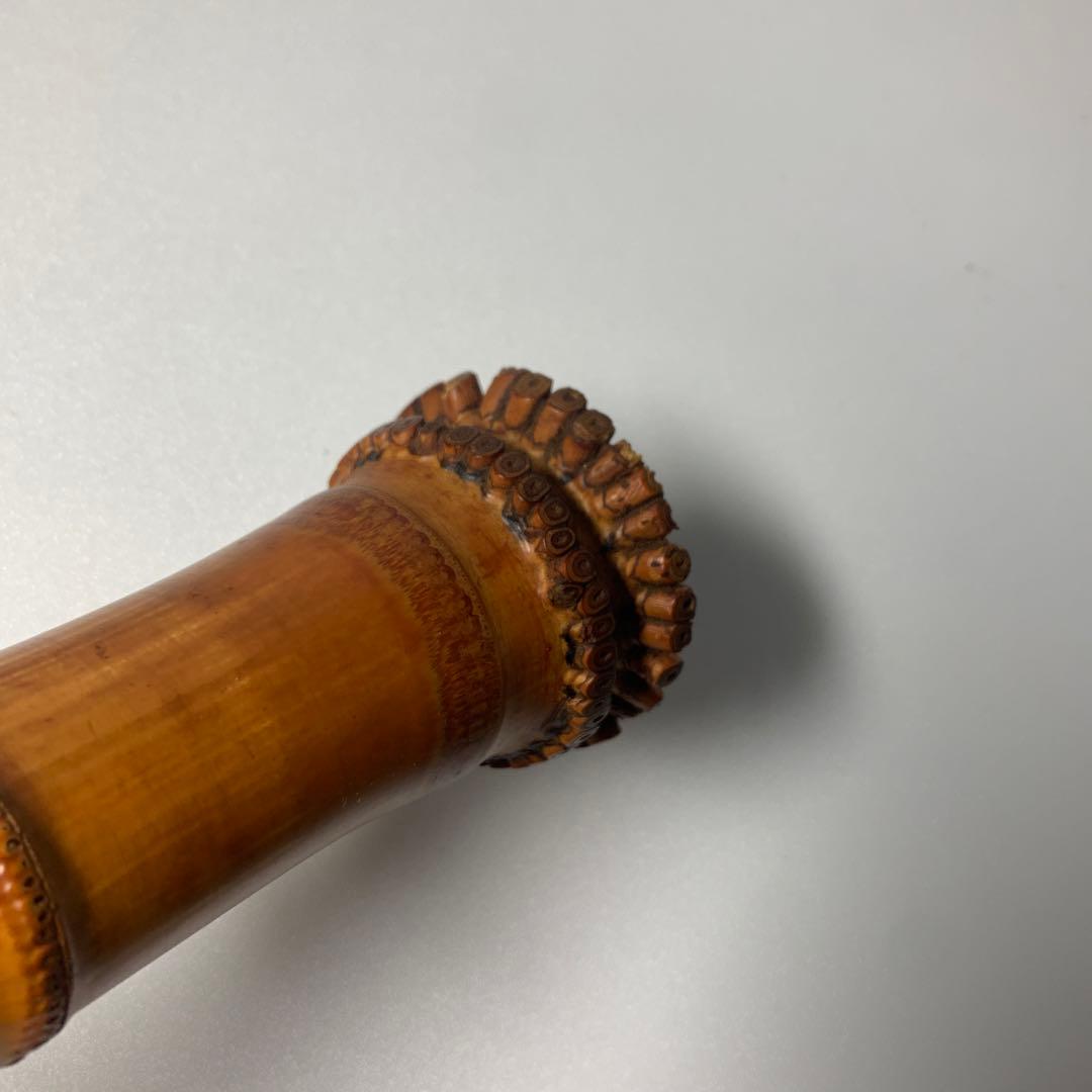 尺八本体 竹製 全長546mm 松月 和楽器 竹製　伝統的なデザイン 尺八
