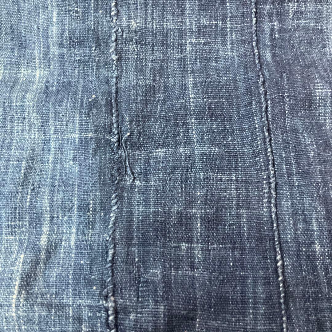 ブルキナファソ ヴィンテージ 藍染ストール 55×200cm