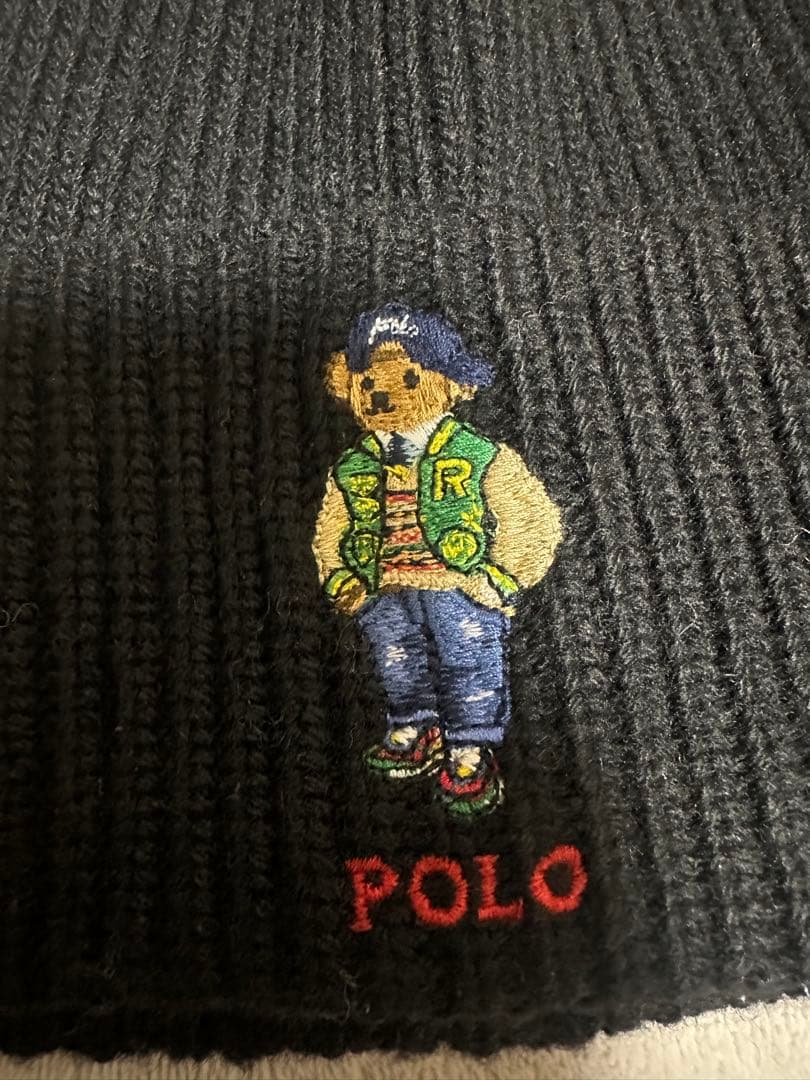 Polo Ralph Lauren ブラックニット帽