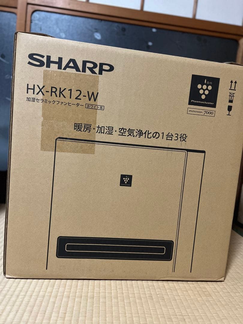 【使用数ヶ月のみ】シャープ HX-TK12-Wホワイト セラミックファンヒーター