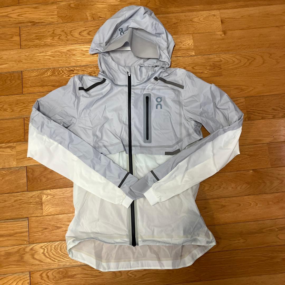 on レディース WEATHER JACKET XS グレー/ホワイト