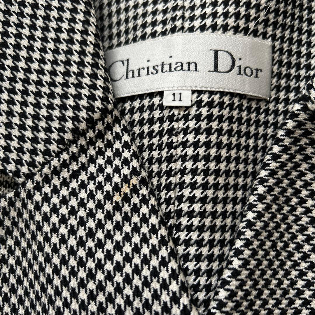 Christian Dior チェック柄テーラードジャケット サイズ11
