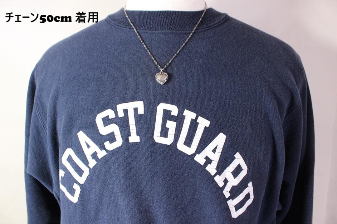 40s　スウィートハートジュエリー 　NAVY 古着　チャーム 波　アールデコ