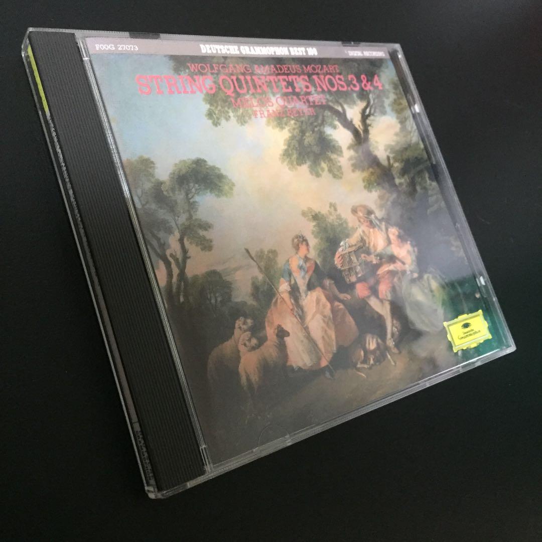 【売約済】メロス弦楽四重奏団／モーツァルト:弦楽五重奏曲第3番&4番