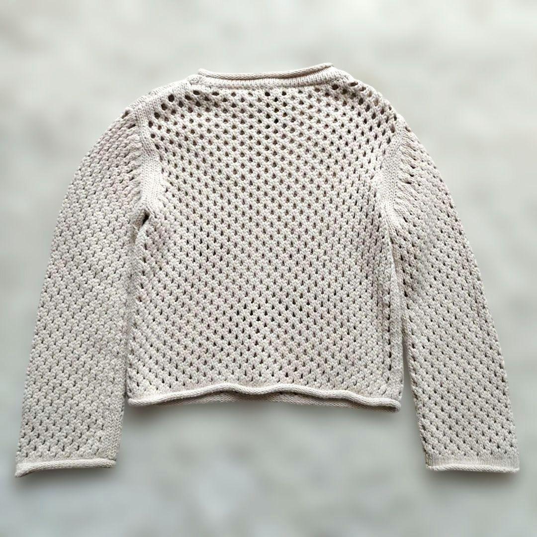 人気♡美品✨BATONER スカシボートネック ニット アイボリー 1