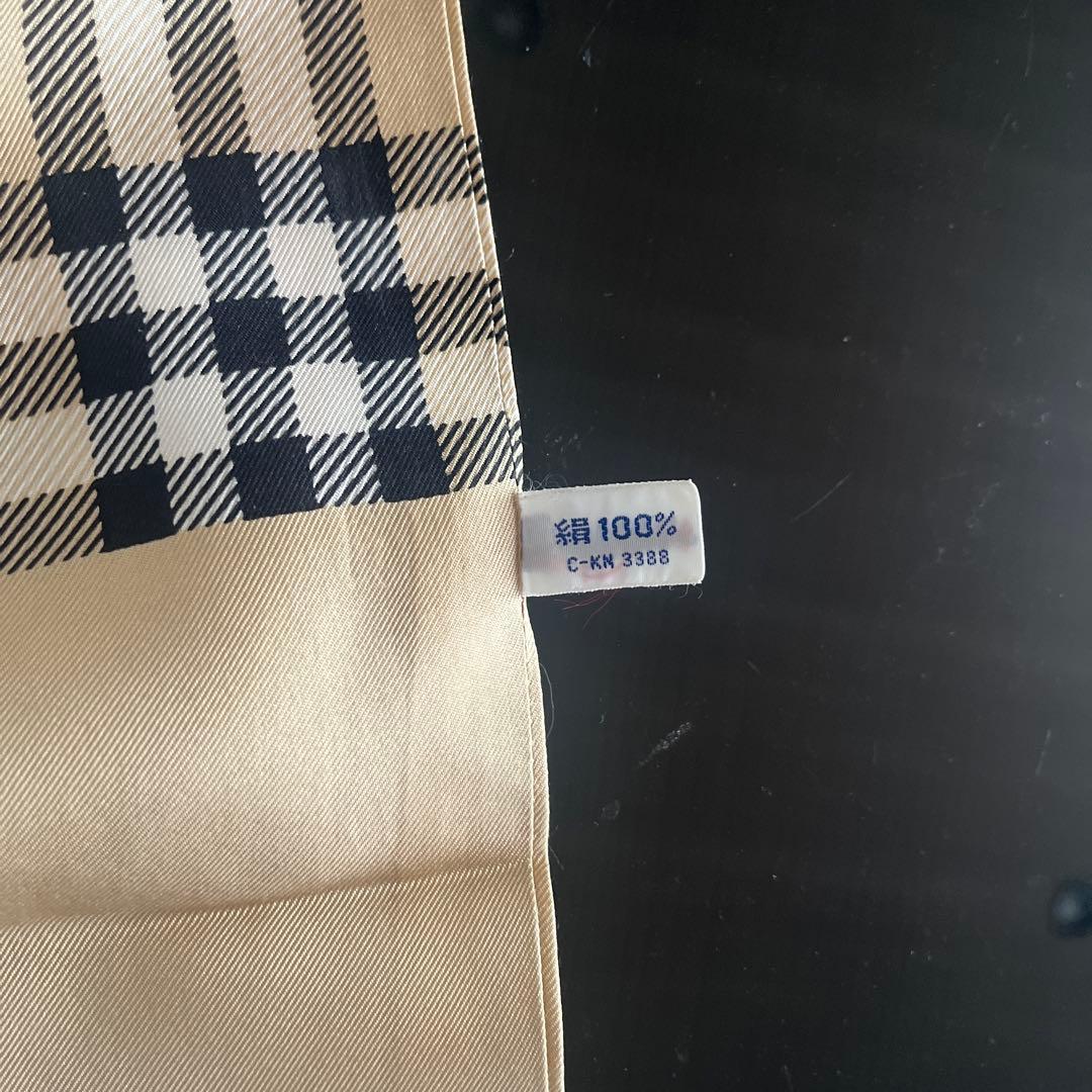 バーバリー BURBERRY シルク　大判　ストール　ノバチェック　ショール