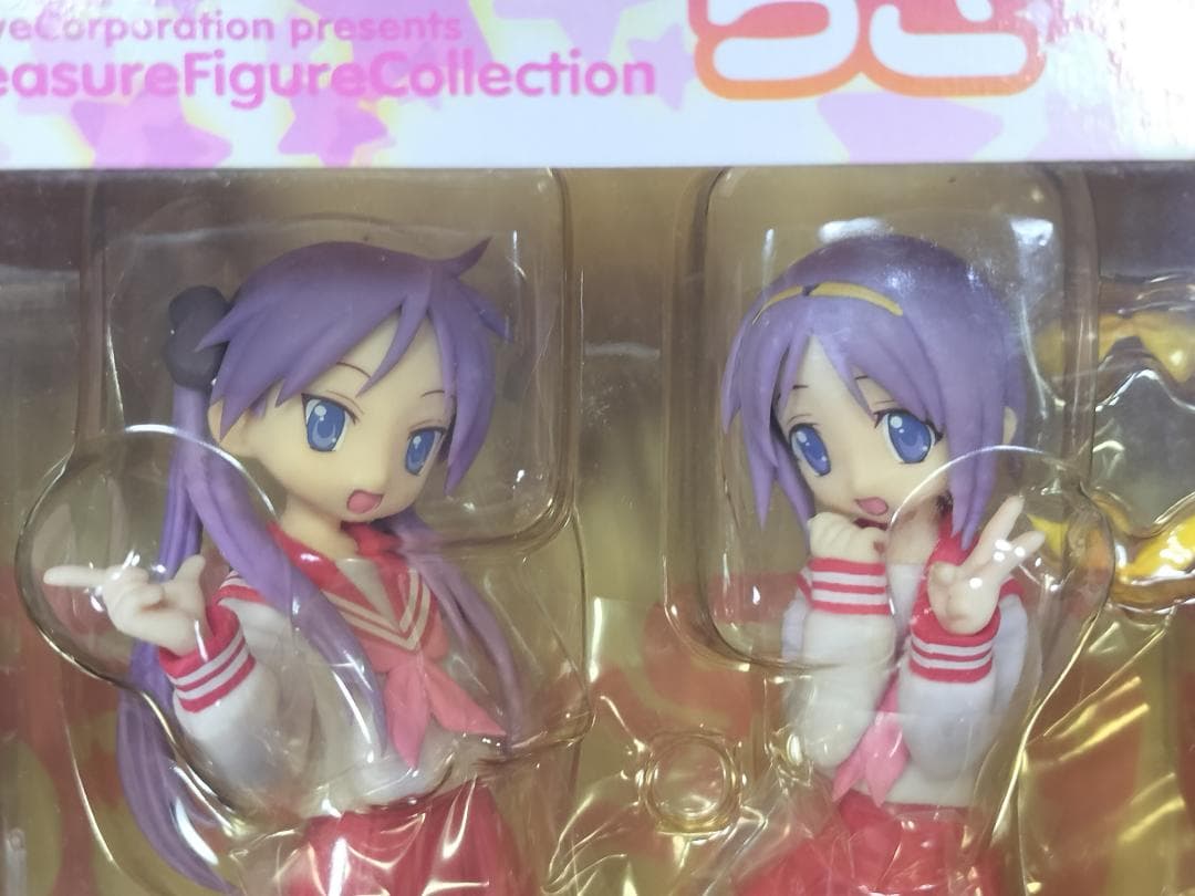 【未開封 美品】らき☆すた　柊かがみ&柊つかさ制服Ver　1/12フィギュア