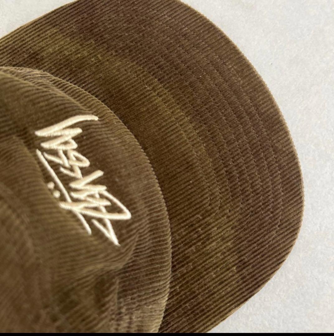 Stussy オリーブ コーデュロイキャップ