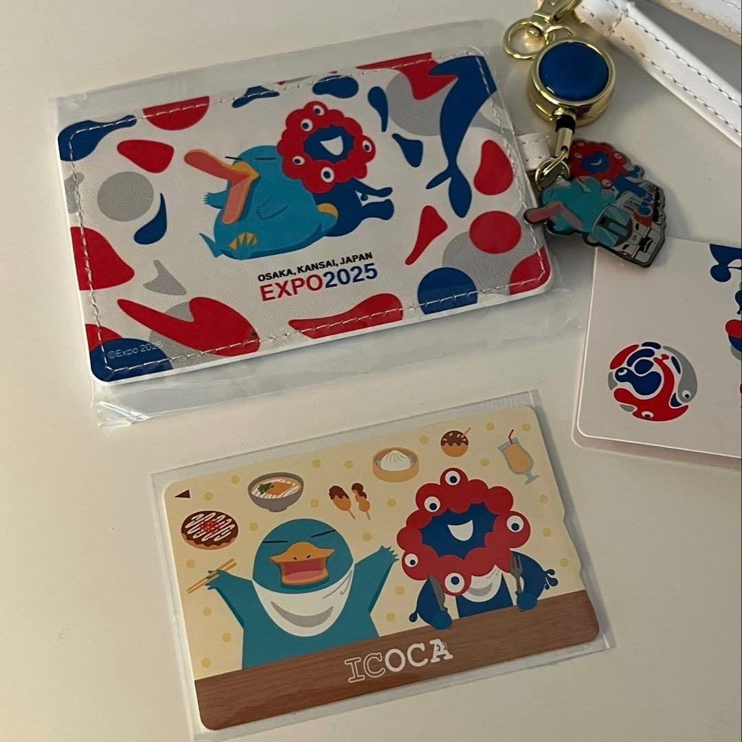 大阪万博会場限定 ミャクミャク イコちゃん ICOCA(残高0)付きパスケース