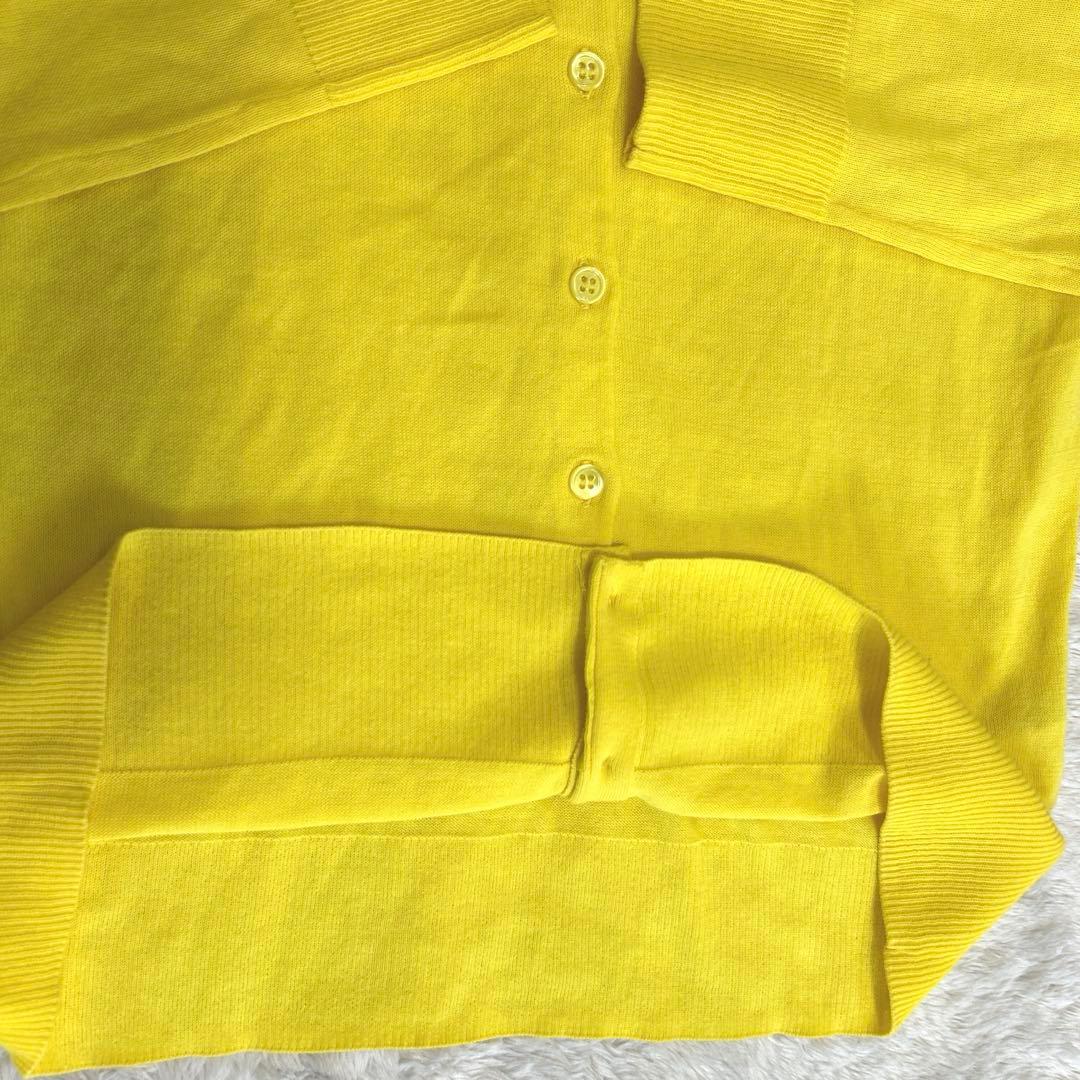 美品☆希少カラー/ドゥーズィエムクラス クルーネックカーディガン 黄色