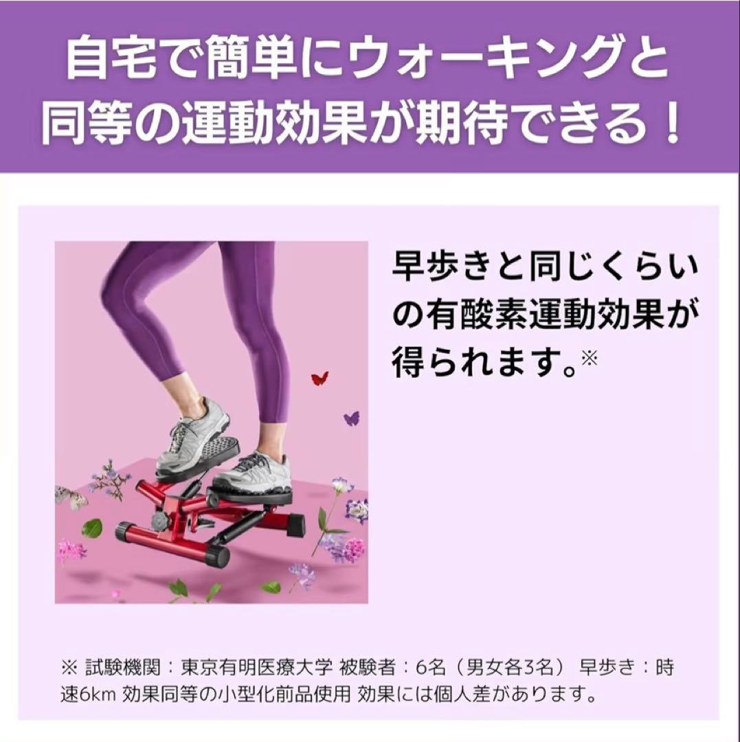 ナイスデイ 健康ステッパープレミアムレッド カロリー計測機能付き【未使用に近い】