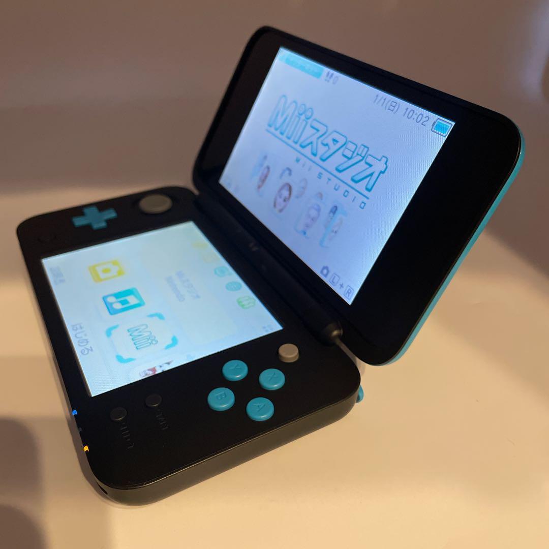 【美品】 Newニンテンドー2DS LL ブラック×ターコイズ