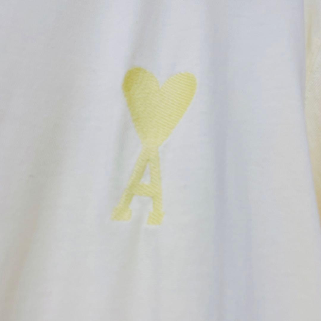 あこ様→【AMI PARIS】美品★アミパリスロゴTシャツ(イエロー)S