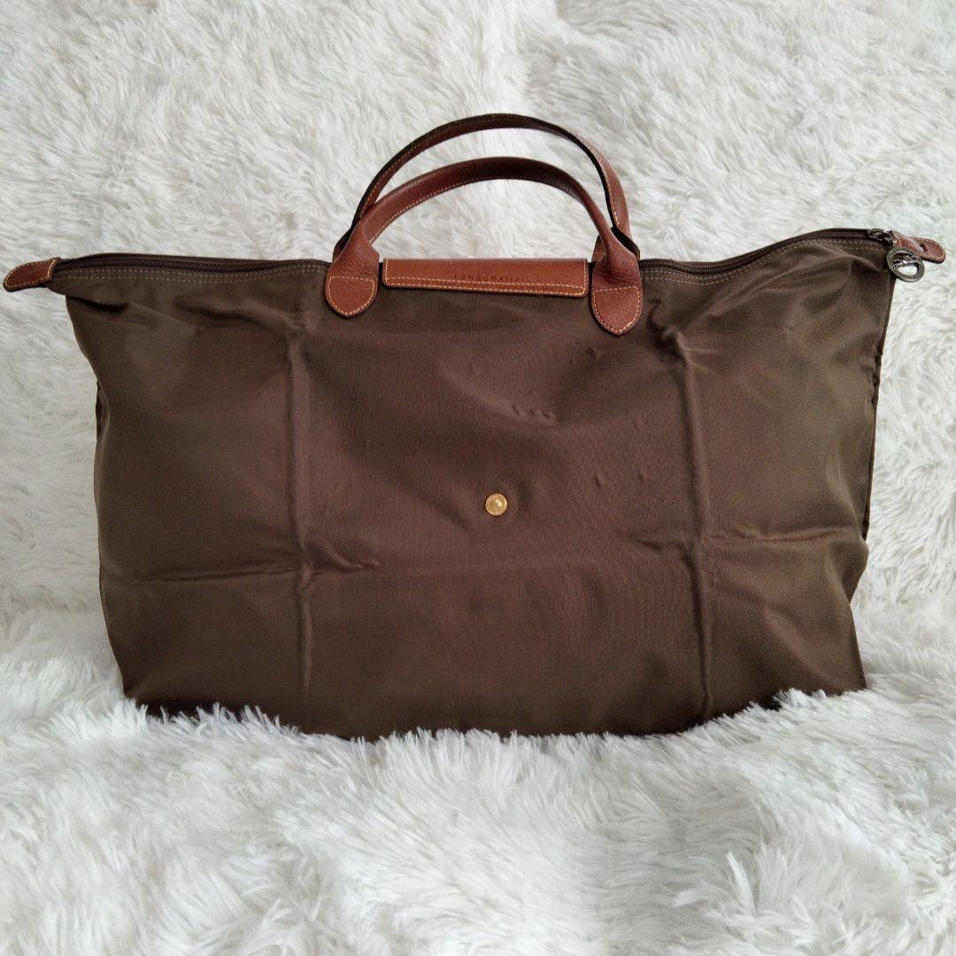 LONGCHAMP カーキ ナイロン ボストンバッグ XLサイズ