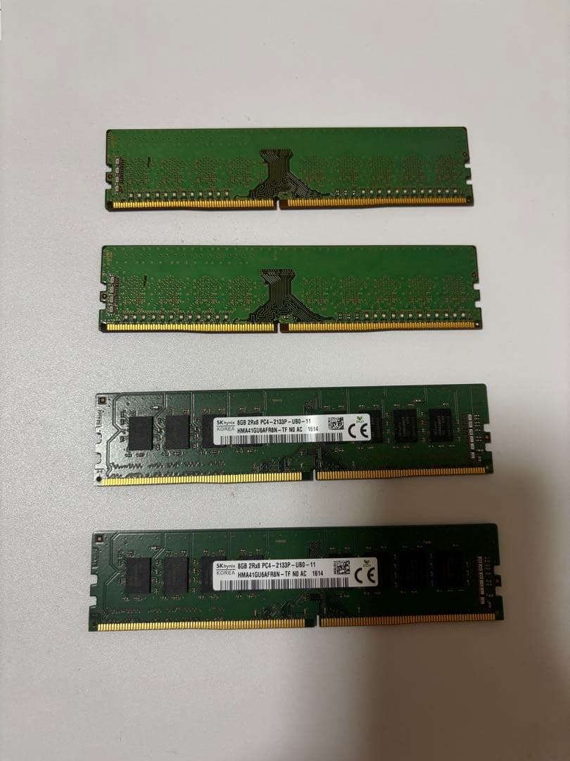 DDR4 2133MHz 8GB メモリ 4枚セット