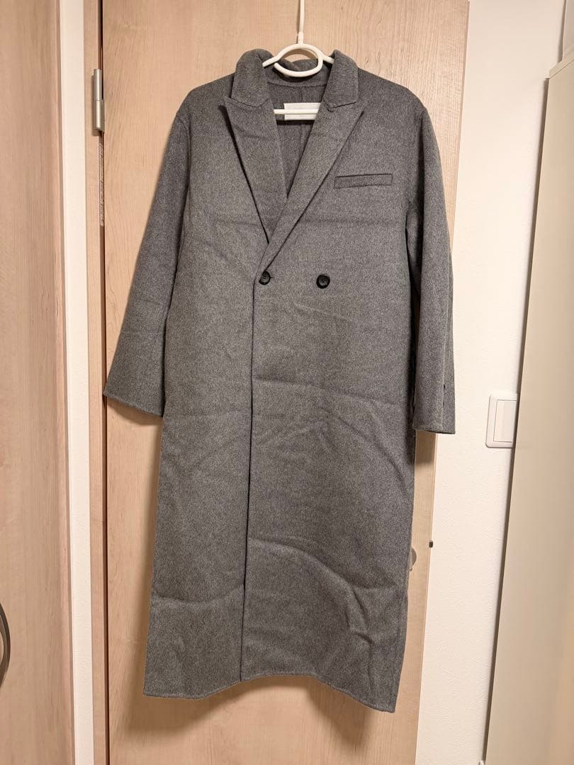 na.e グレー ロングコート　Wool&Cashmere Long Coat