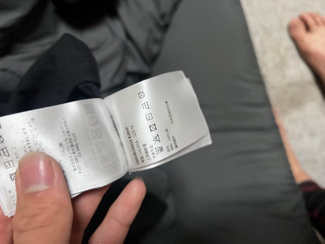 MONCLER ブラック 半袖Tシャツ　メンズ