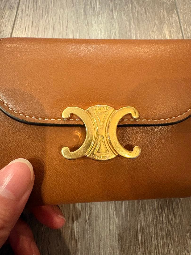 jamz CELINE セリーヌ トリオンフ 三つ折り財布 コンパ