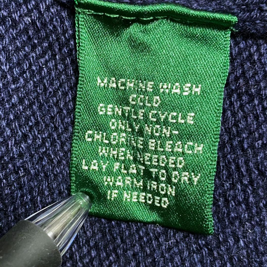 ローレンラルフローレン　金ボタン　ショールカラー　カーディガン　38