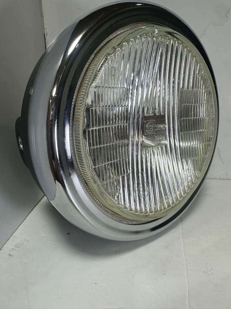 新品/当時物シビエスーパーオスカー凹みレンズ付きヘッドライトASSYマーシャル