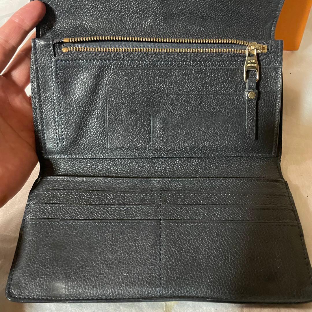 LOUIS VUITTON アンプラントヴィルトゥオーズ 三つ折り長財布 ほぼ黒