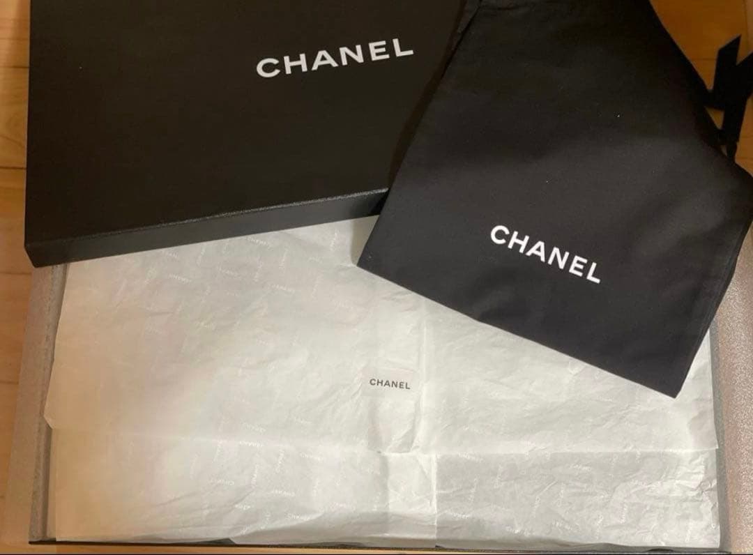 CHANELシャネルロングブーツブラックベルベットレザーフラットCCロゴ37C