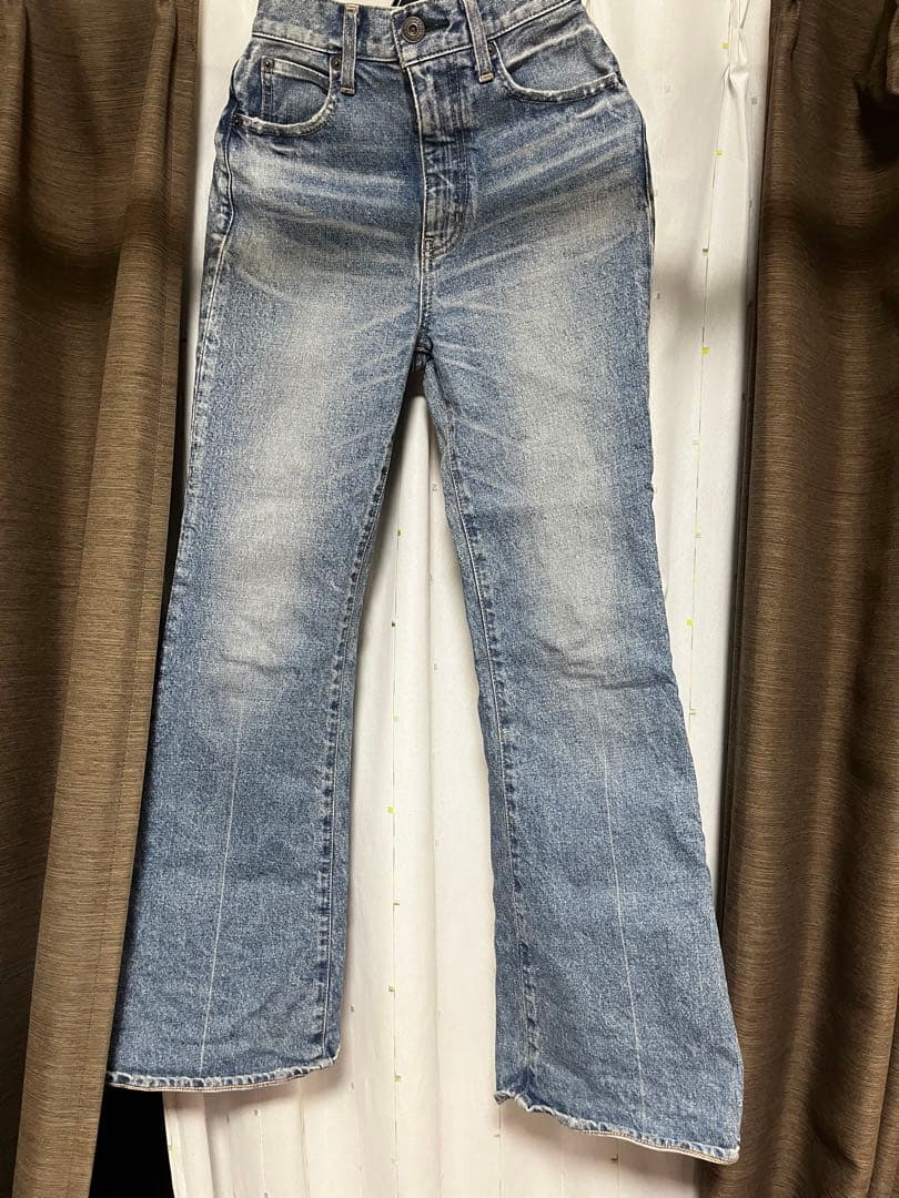 パンツ Moussy MVS FLARE BLU 24