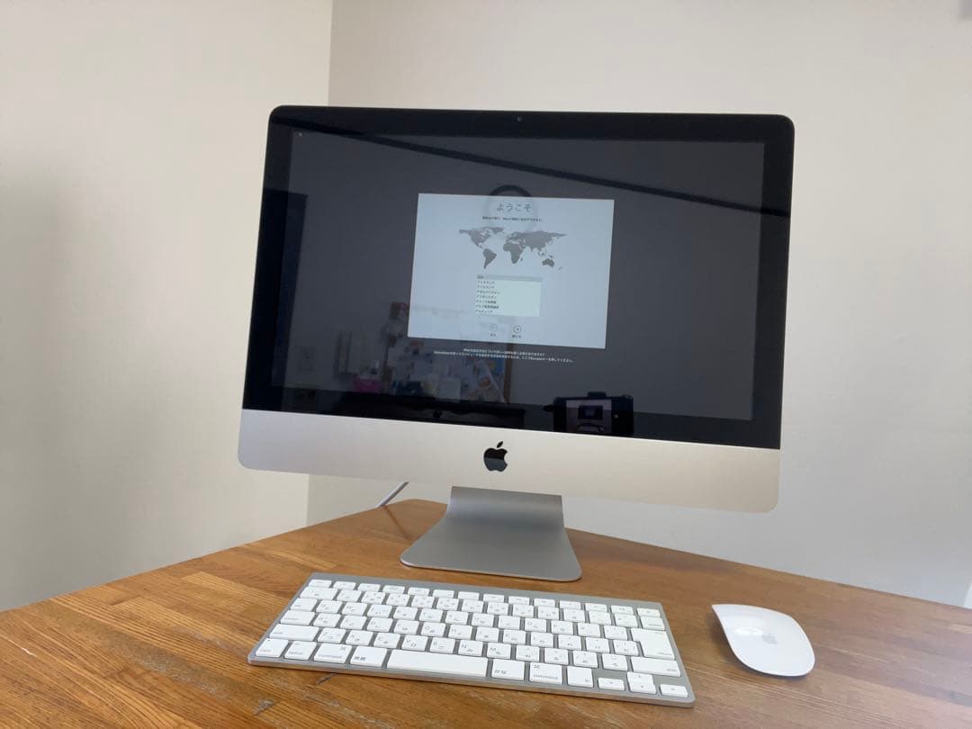元箱＆外箱あり　iMac 21.5インチ + キーボード・マウス、リモコンセット