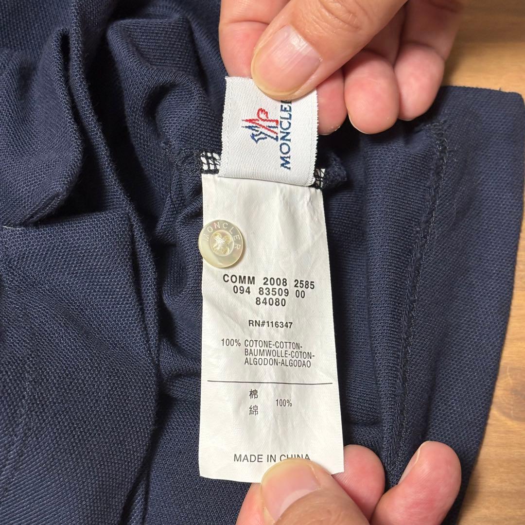MONCLER ネイビー ポロシャツ Mサイズ