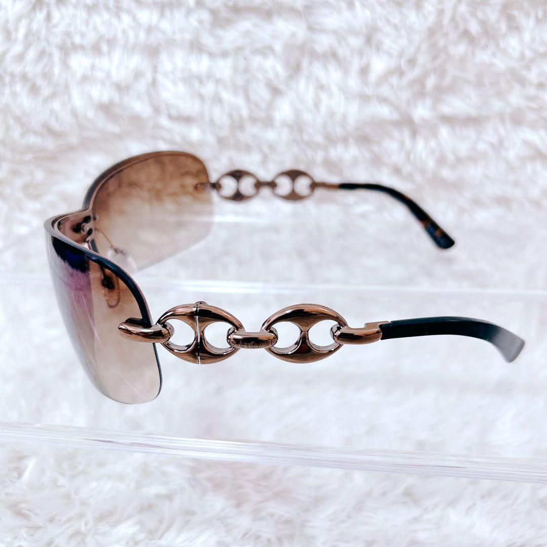GUCCI sunglasses y2k archive リムレス チェーン