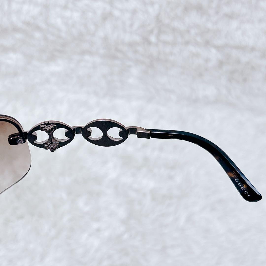 GUCCI sunglasses y2k archive リムレス チェーン
