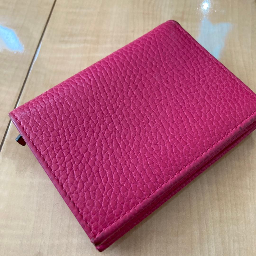 極美品、GGロゴ ピンク 二つ折り財布