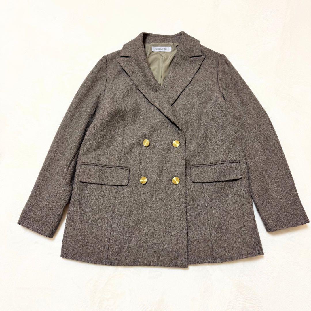 【ナチュラルビューティーベーシック】新品 ダブルブレストジャケット 24AW