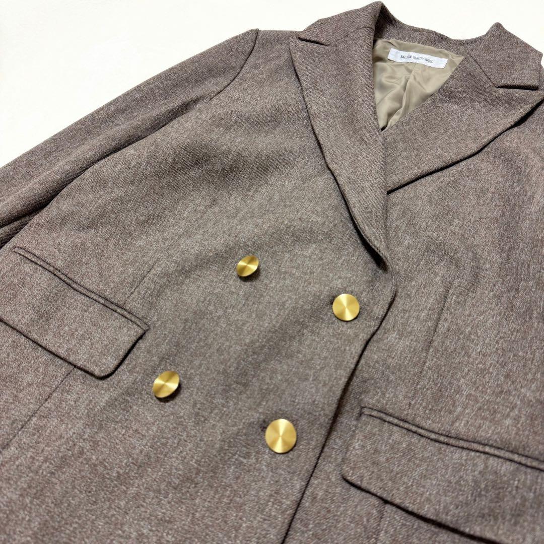 【ナチュラルビューティーベーシック】新品 ダブルブレストジャケット 24AW