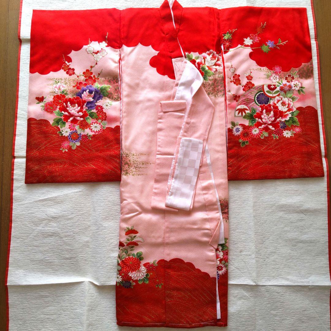 お宮参り女の子　着物　掛け衣装