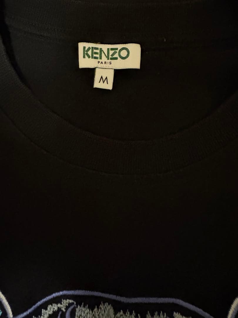 KENZO トラプリント Tシャツ M ブラック