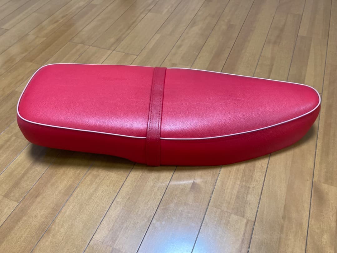ホンダ カブ C125 シート ダブル ロング 赤 レッド